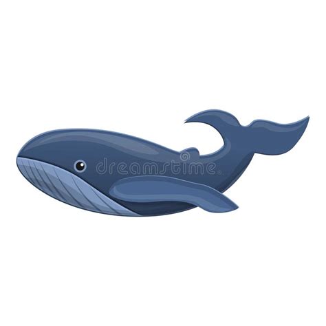 Icono De La Ballena Estilo De La Historieta Ilustración del Vector