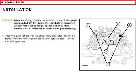 01 2 7L CHYSLER SEBRING HOW DO I SET THE TIMING CHAINS CORRECTLY