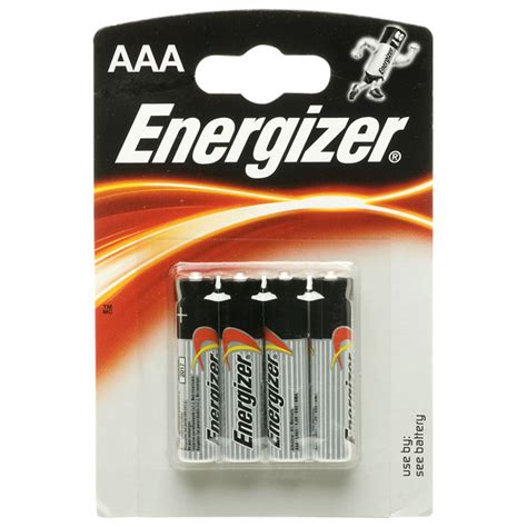 Energizer Classic AAA Batteries - Pack of 4 | Rapid Online