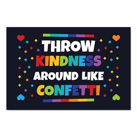 Throw Kindness Around Like Confetti Print Your Own Bulletin Board