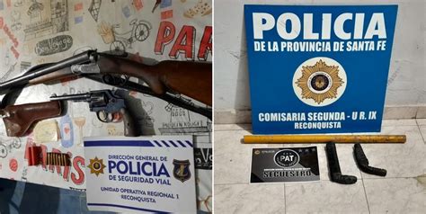 Recuperan Dos Motos Robadas Y Secuestran Seis Armas De Fuego El Litoral