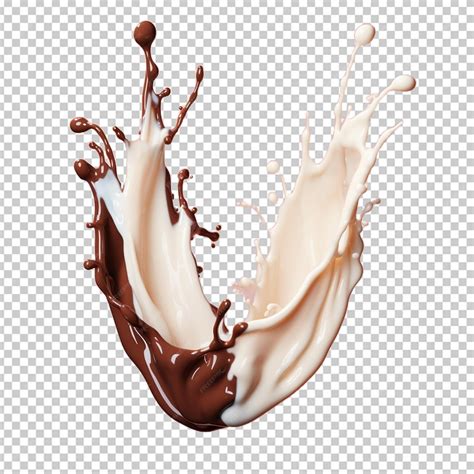 Premium PSD | Chocolate milk white background psd png