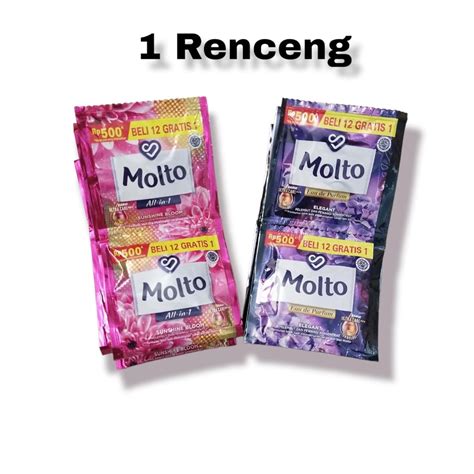 Jual Molto All In 1 GOPEK 500 Renceng 12 Sachet Pelembut Dan Pewangi