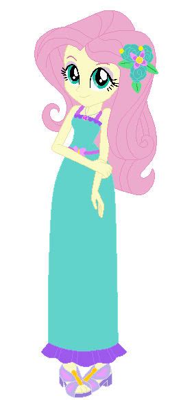 Fluttershys Springflower Prom Gown By Glittertiara On Deviantart