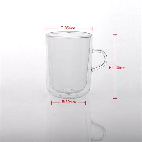 Borosilicate Double Wall Glass Tea Mug On Okcandle Cm