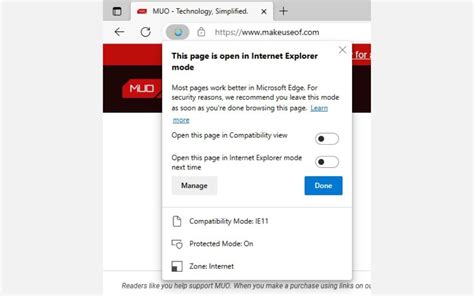 Jak włączyć tryb przeglądarki Internet Explorer w przeglądarce