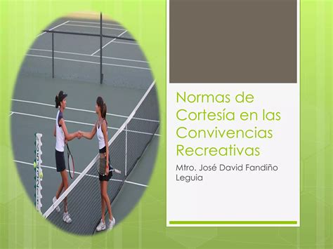 Normas De Cortes A En Las Convivencias Recreativas Ppt