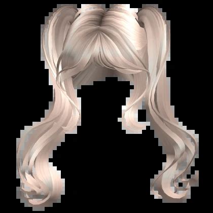 Layered Twirly Pigtails Platinum Blonde Roblox