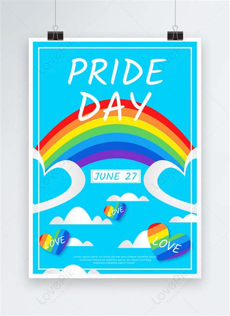 Blue Gay Pride Day Flyer Template Imagepicture Free Download 466261559