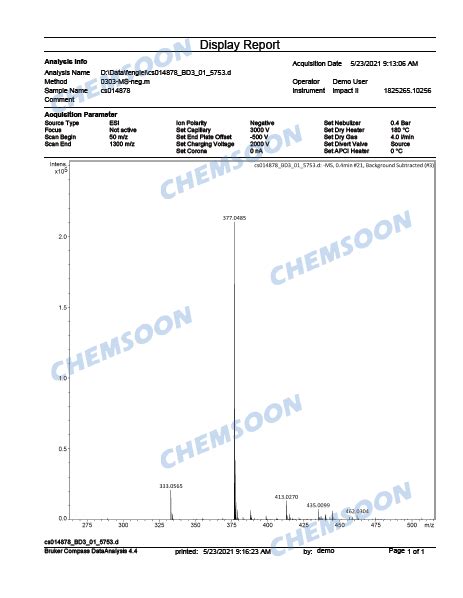 Cas Chemsoon Mof Cofmaterial Professional Supplier