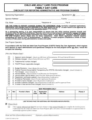 Fillable Online Cacfp Tech Asst Forms Fax Email Print Pdffiller