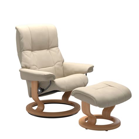 Stressless Mayfair Classic Sessel Mit Hocker M Leder Batick Cream Eiche