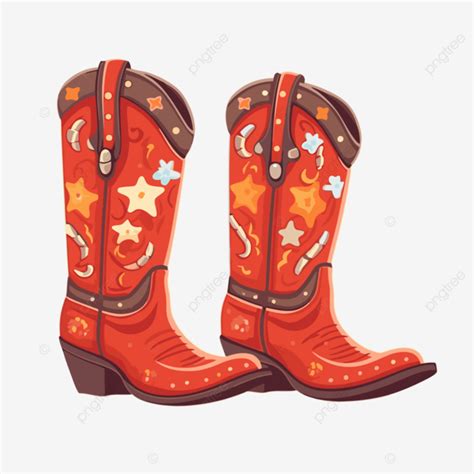 Botas De Vaquera Clipart Botas De Vaquero De Dibujos Animados Vector