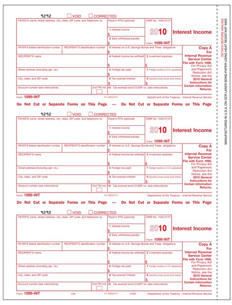 1099 Format, 1099 Forms, 1099 Tax Forms - Print Forms