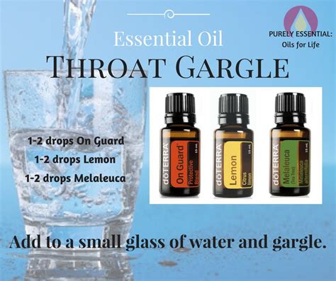 Essential Oil Throat Gargle Works Great Doterra Essential Oils