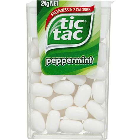 Tic Tac Mints From Confectionery World Peppermint Flavour 24 In A Carton