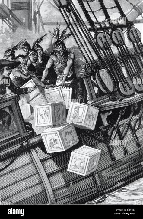 Boston Tea Party 16 December 1773 When The Sons Of Liberty Threw