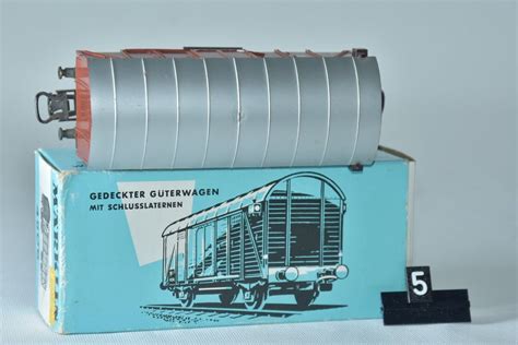 MÄRKLIN H0 GEDECKTER GÜTERWAGEN m SCHLUSSLATERNEN 1957 Kaufen auf