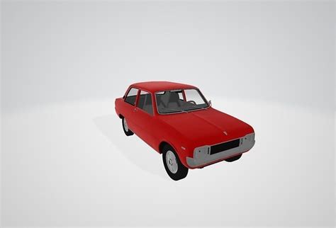 Mazda 1000 2door Sedan 1973 3d Model Cgtrader