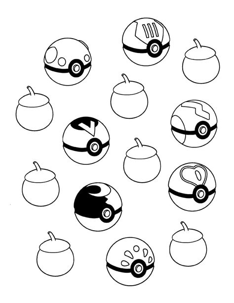 Pokeball Coloring Pages Free | K5 Worksheets