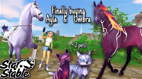 Ayla And Umbra Are Back🐴buying Both Horses And Pets Star Stable Online💕