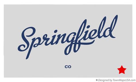 Map of Springfield, CO, Colorado