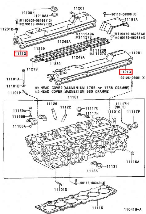 Genuine Cresta JZX93 JZX91 2JZ 1JZ Exhaust Tappet Rocker Cover Gasket