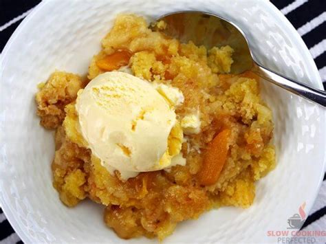 Slow Cooker Peach Dump Cake Slow Cooking Perfected