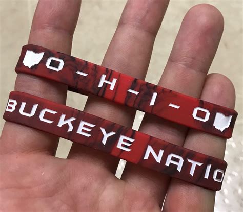 New Ohio State Buckeyes Ohio Buckeye Nation Wristband Osu Buckeye Bracelet Ebay