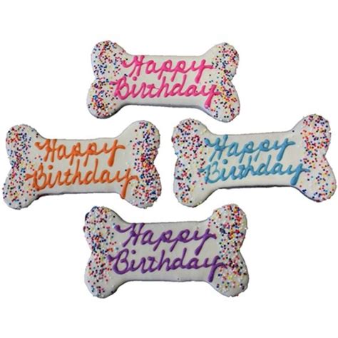 Happy Birthday Bone Treats Pack Of 3 Etsy