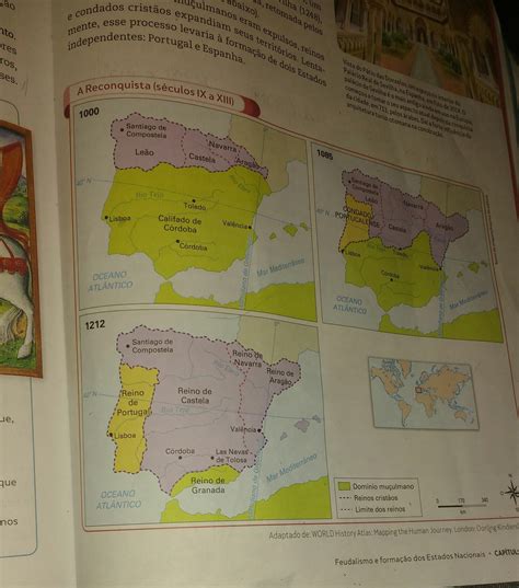 Me Ajudem Por Favor Observe Os Mapas A Reconquista S Culos V A