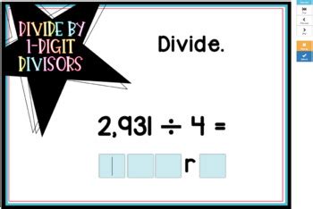 Divide By Digit Numbers Boom Cards By Lisa Davenport Tpt