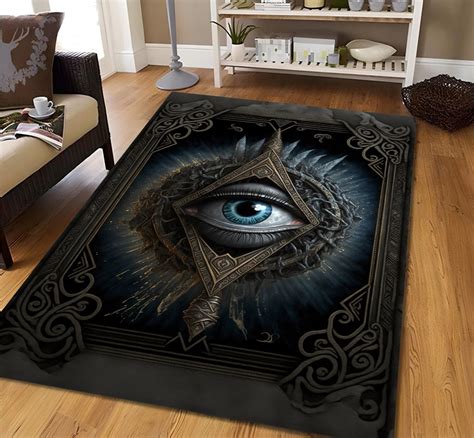 All Seeing Eye Tarot Rug Tarot Card Rug Tarot Area Rug Tarot Carpet