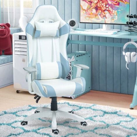 Silla gaming reclinable silla gamer giratoria con cojín lumbar