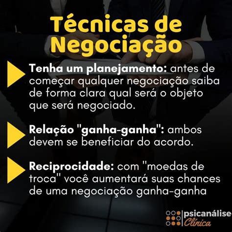 O que é Negociação técnicas e psicologia Psicanálise Clínica