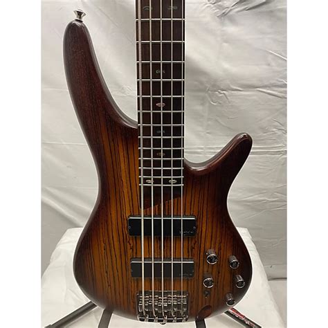 Used Ibanez Used Ibanez Sr String Zebra Wood Electric Bass Guitar