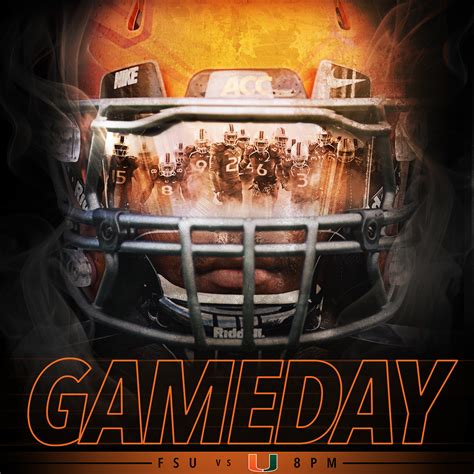 MIAMI VS FSU GAMEDAY - SOCIAL MEDIA GRAPHIC on Behance