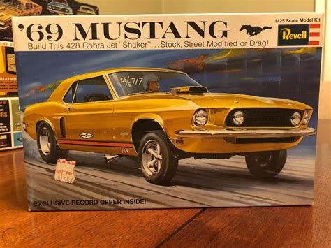 Vintage Original Revell Mustang Model Kit Cobra Jet Shaker Kit H