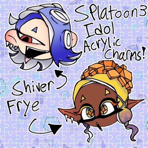 Splatoon 3 Idols Acrylic Charmspreorder Etsy