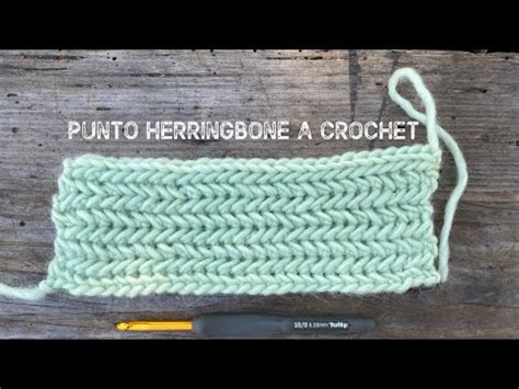 PUNTO HERRINGBONE A CROCHET ganchillo fácil ganchillo para