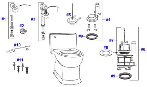 Schematic Diagram On Attaching A Toto Toilet Tank Replacement Anatomy