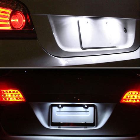 X Universal Led License Plate Tag Light Lamp White For Truck Suv