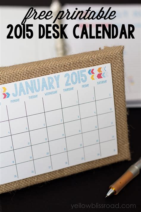 Free Printable Desk Calendar – Calendar Template 2021