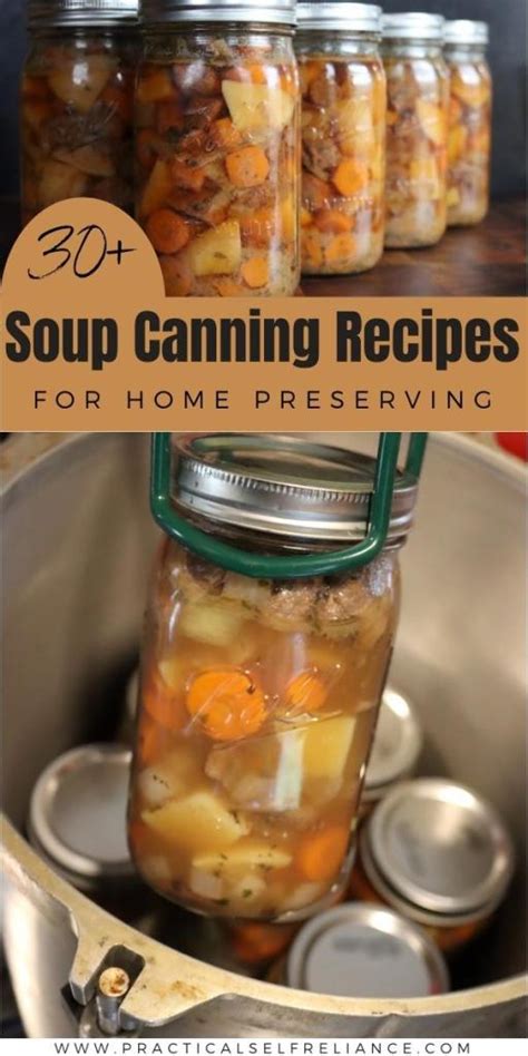 30+ Soup Canning Recipes (Pressure Canning Soup)