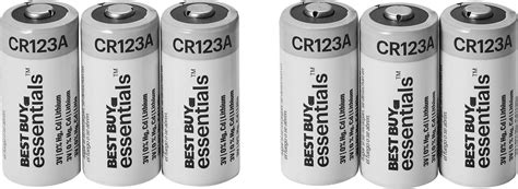 Best Buy Best Buy Essentials™ Cr123 Batteries 6 Pack Be B1236pk