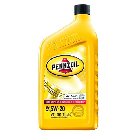 Pennzoil 5w 20 Conventional Motor Oil With Active Cleansing Agents 1