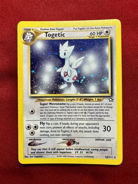 Pok Mon Jcg Togetic Neo Genesis Holo Illimit Holo Rare Eur