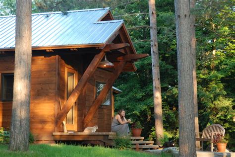 Contemporary Camp In The Woods Contemporary Entry Burlington By