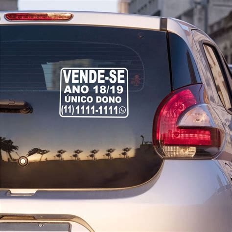 Adesivo Para Carro Vende Se Elo Produtos Especiais