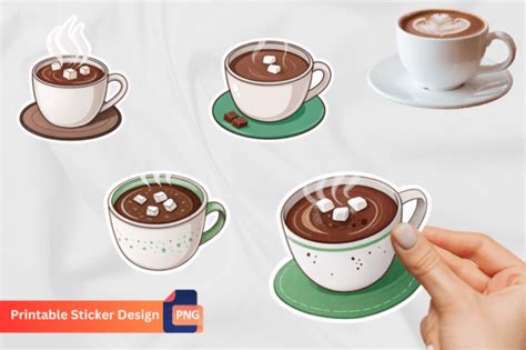 Hot Cocoa Sticker Set Designs Graphics